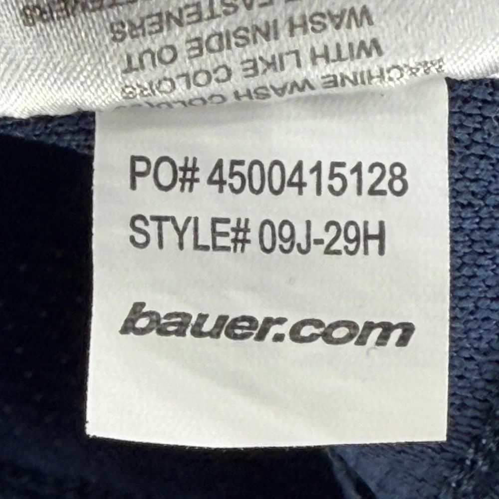Bauer Team Hockey Jersey Youth‎ Medium Navy Blue Maple Leafs Johnson 31 09J-29H